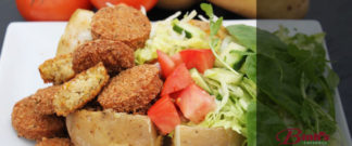 Bagt kartoffel m. Falafel
