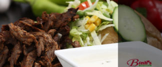 Bagt kartoffel m. Shawarma