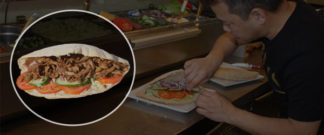 Pizzasandwich-Shawarma
