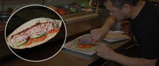 Pizzasandwich-Skinke
